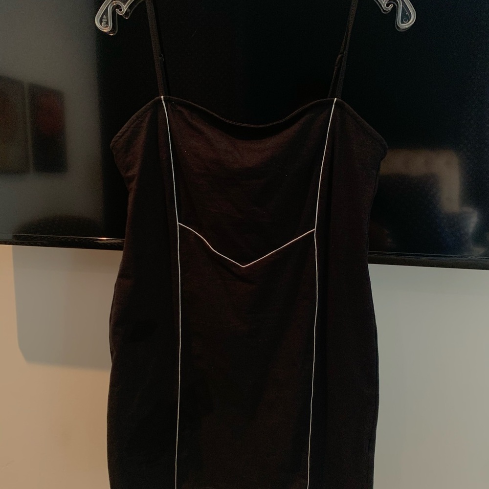 Princess Polly MOTEL SCOSH DRESS BLACK - Picture 2 of 5